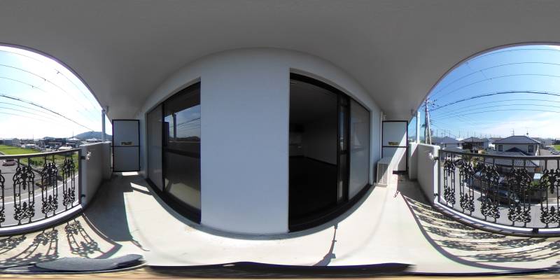 パノラマ画像バルコニー