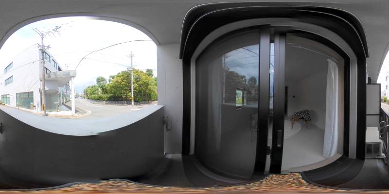 パノラマ画像バルコニー