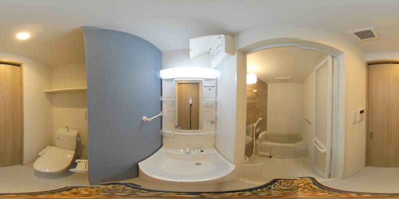 パノラマ画像洗面所