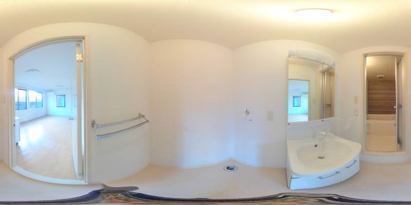 パノラマ画像洗面所