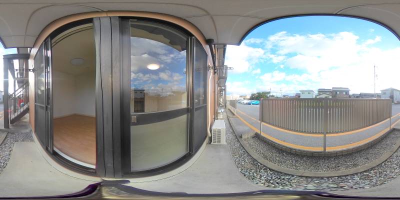 パノラマ画像バルコニー