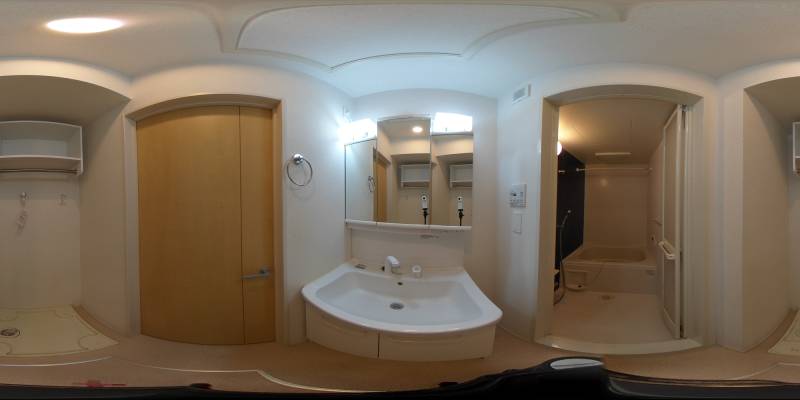 パノラマ画像洗面所