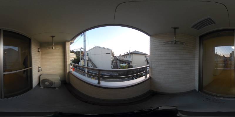 パノラマ画像バルコニー