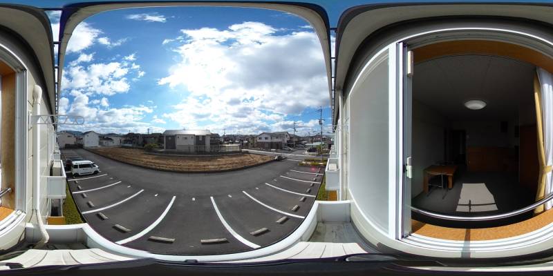 パノラマ画像バルコニー