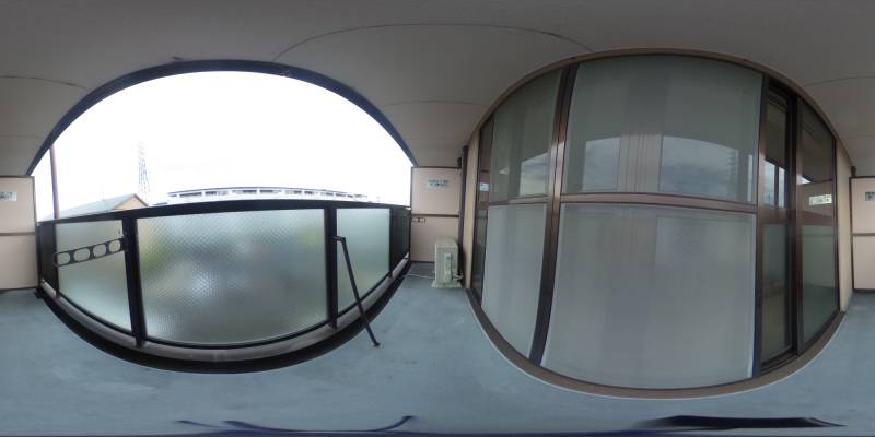 パノラマ画像バルコニー