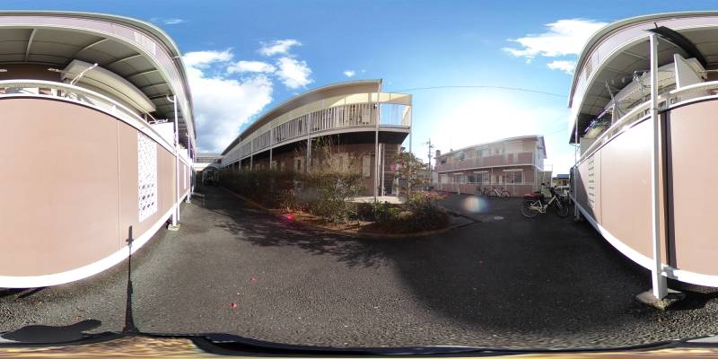 パノラマ画像バルコニー