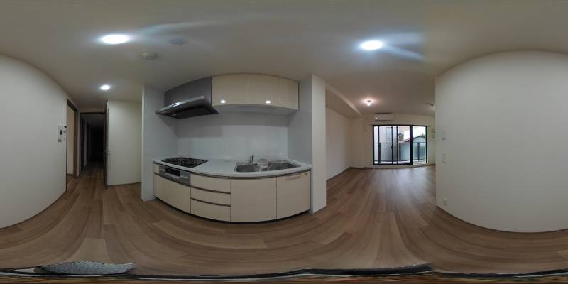 パノラマ画像キッチン