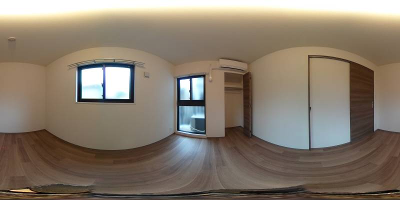 パノラマ画像寝室