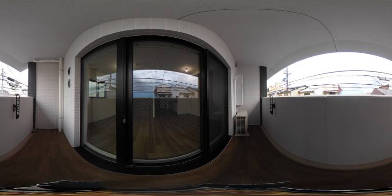 パノラマ画像バルコニー