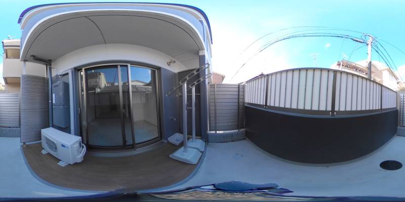 パノラマ画像バルコニー