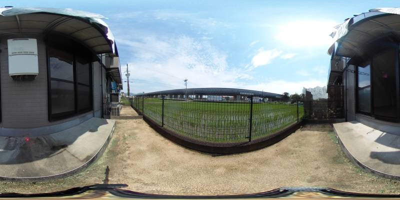 パノラマ画像バルコニー