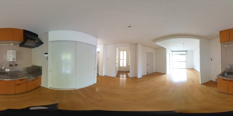 パノラマ画像キッチン