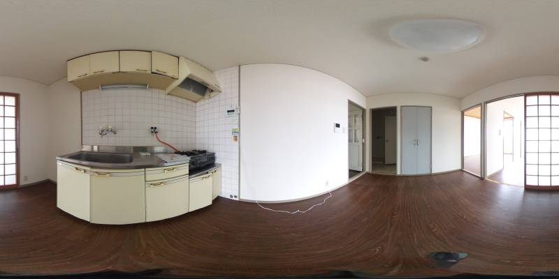パノラマ画像キッチン