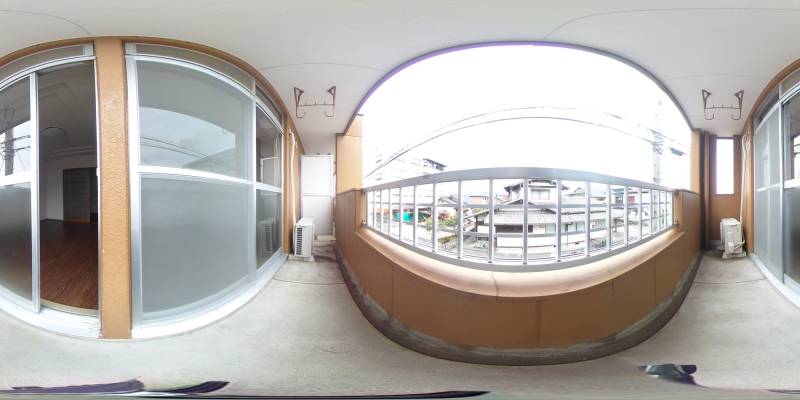 パノラマ画像バルコニー