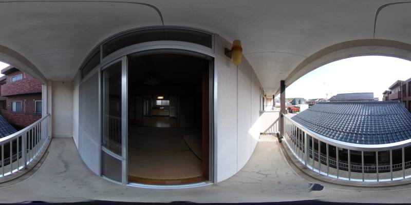 パノラマ画像バルコニー