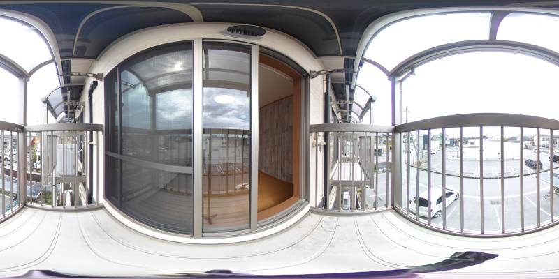 パノラマ画像バルコニー