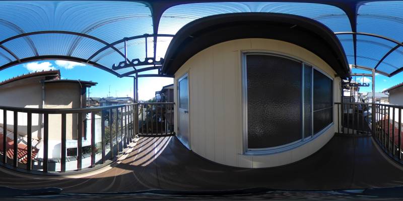 パノラマ画像バルコニー