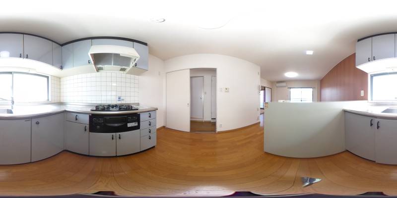 パノラマ画像キッチン