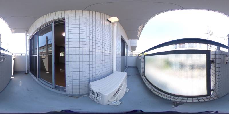 パノラマ画像バルコニー