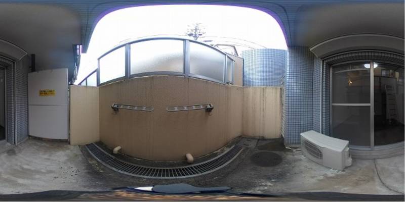 パノラマ画像バルコニー