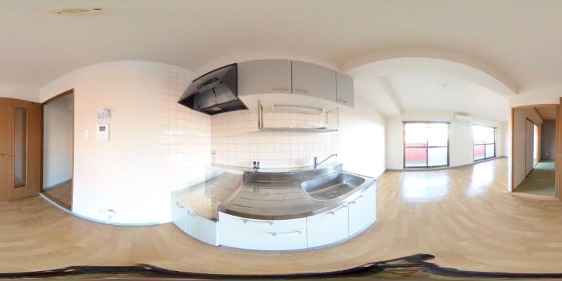 パノラマ画像キッチン