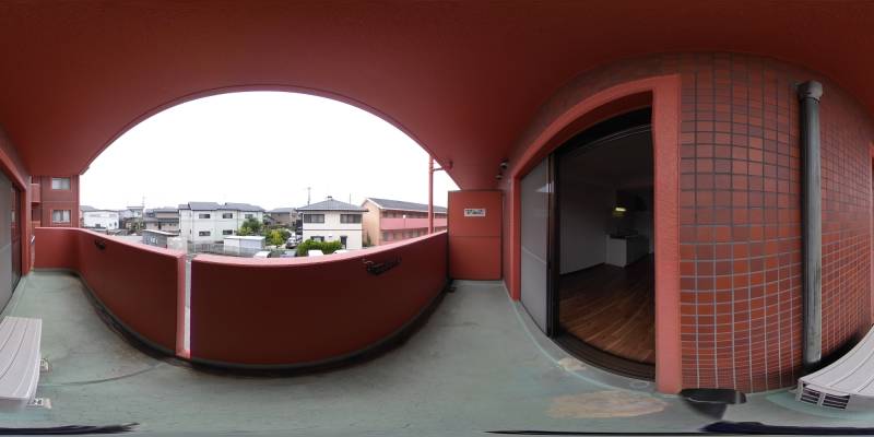 パノラマ画像バルコニー