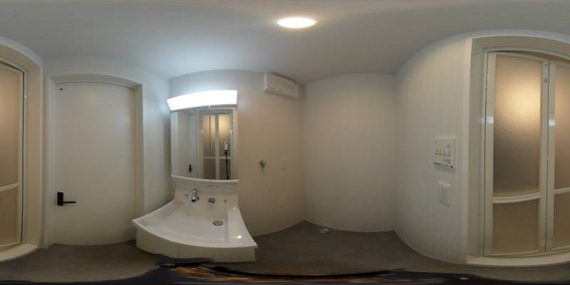 パノラマ画像洗面所