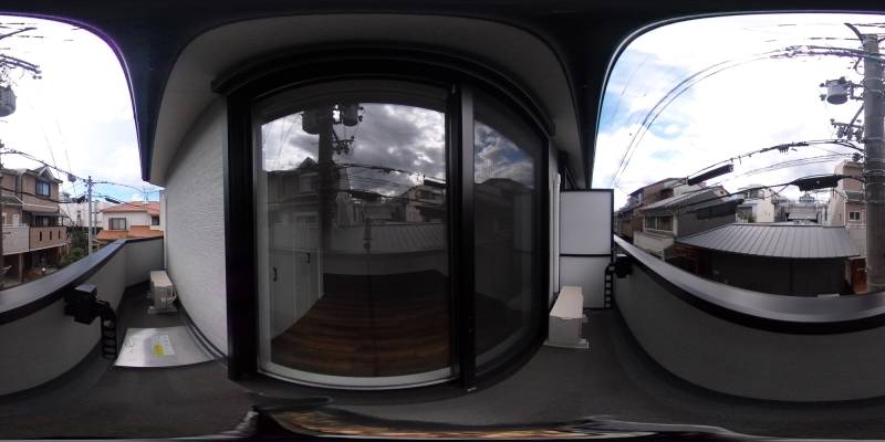 パノラマ画像バルコニー