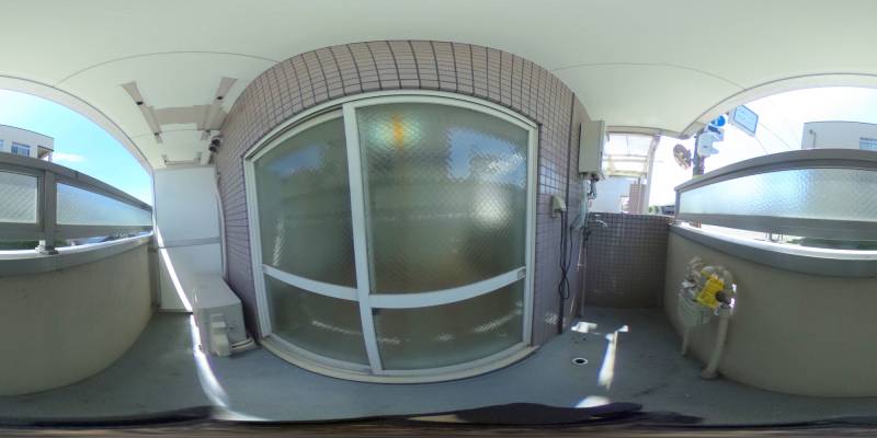 パノラマ画像バルコニー