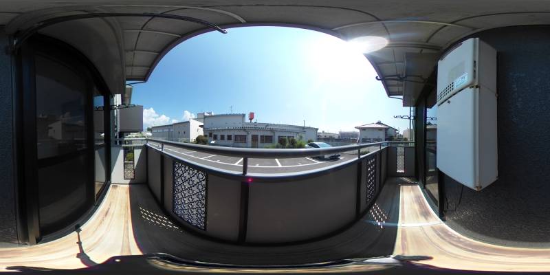 パノラマ画像バルコニー