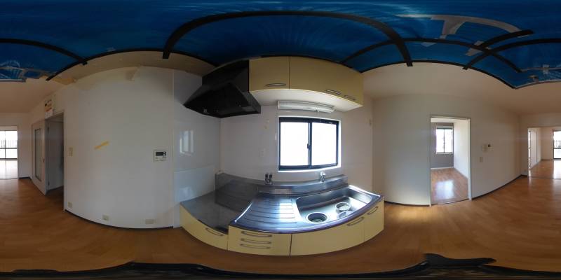 パノラマ画像キッチン