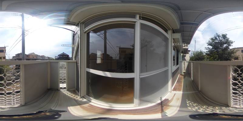 パノラマ画像バルコニー