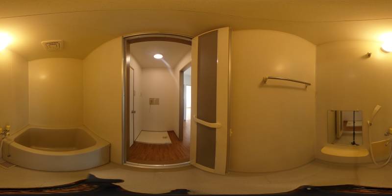 パノラマ画像バスルーム