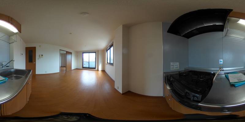 パノラマ画像キッチン