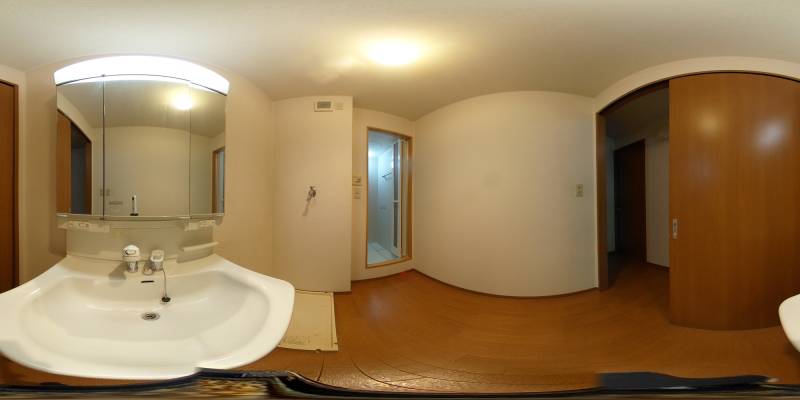 パノラマ画像洗面所