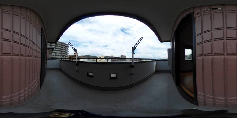 パノラマ画像バルコニー