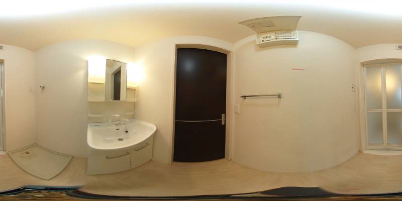 パノラマ画像洗面所