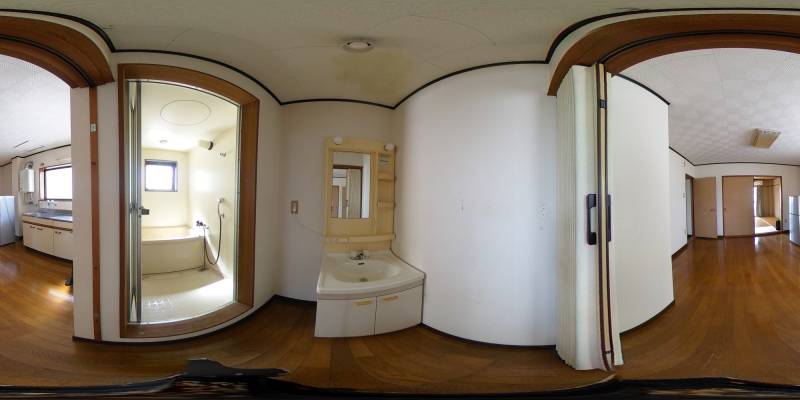 パノラマ画像洗面所