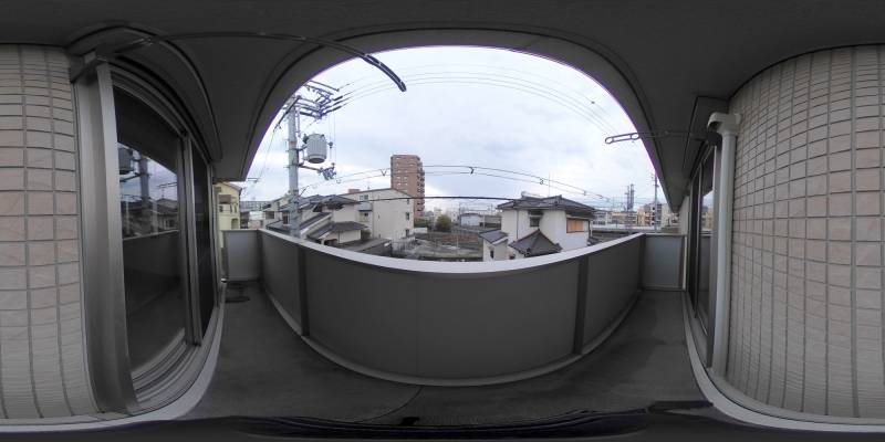 パノラマ画像バルコニー