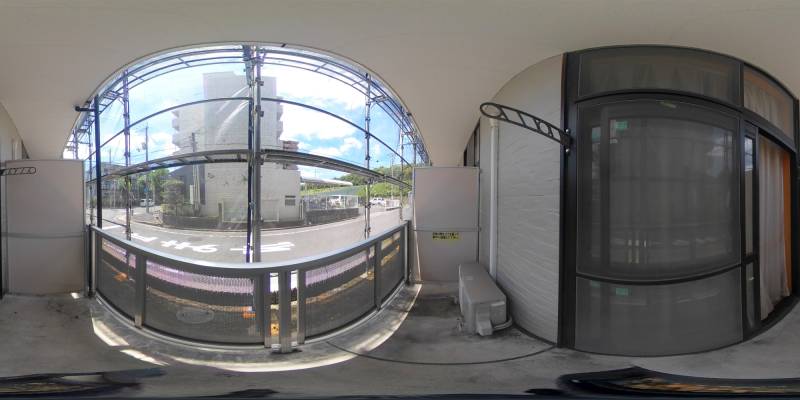 パノラマ画像バルコニー