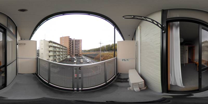 パノラマ画像バルコニー