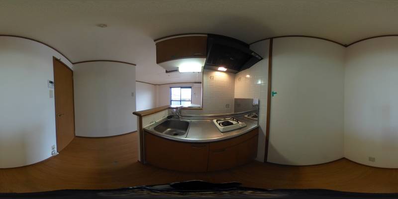 パノラマ画像キッチン