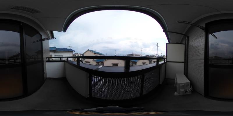 パノラマ画像バルコニー