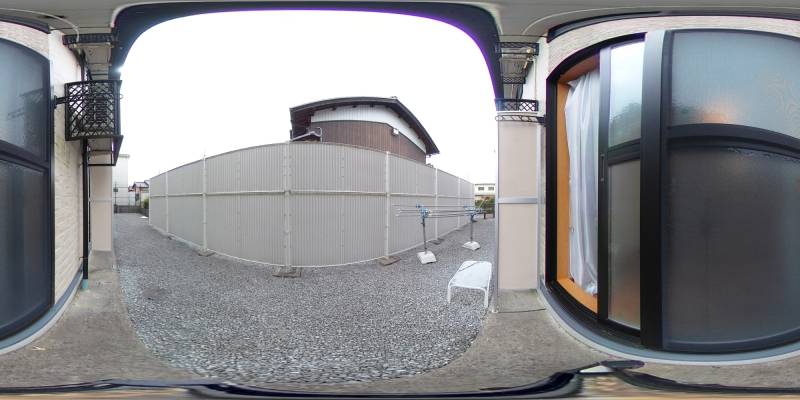 パノラマ画像バルコニー