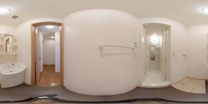 パノラマ画像洗面所