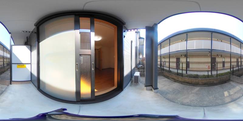 パノラマ画像バルコニー