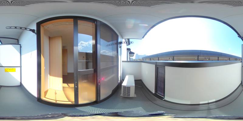 パノラマ画像バルコニー