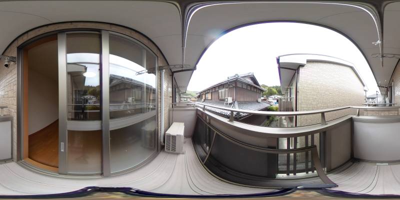 パノラマ画像バルコニー