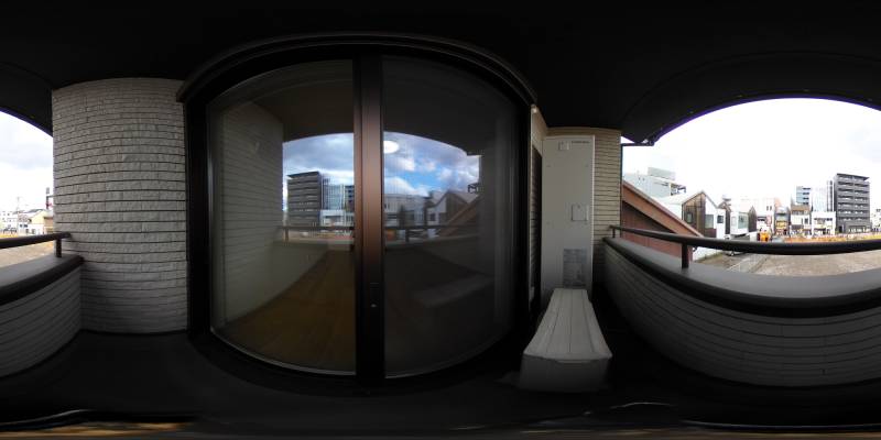 パノラマ画像バルコニー