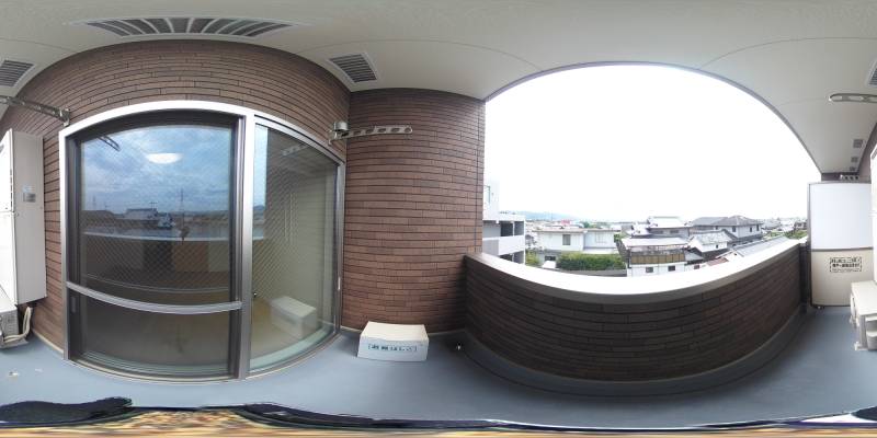 パノラマ画像バルコニー